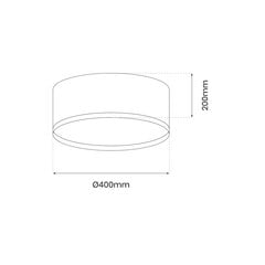 плафон для светильника rondo зеленый 18w led цена и информация | Потолочные светильники | pigu.lt