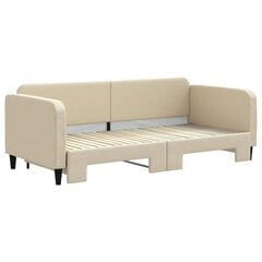 Sofa-lova vidaXL, 90x200 cm, smėlio kaina ir informacija | Lovos | pigu.lt