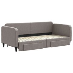 Sofa-lova vidaXL, 90x200 cm, pilka kaina ir informacija | Lovos | pigu.lt