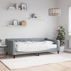 Sofa-lova vidaXL, 90x190 cm, pilka kaina ir informacija | Lovos | pigu.lt