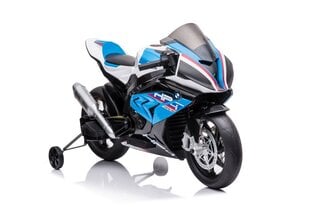 Vienvietis vaikiškas elektrinis motociklas BMW HP4, mėlynas kaina ir informacija | Elektromobiliai vaikams | pigu.lt