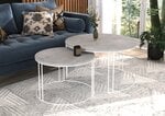 Комплект кофейных столиков ADRK Furniture Etta, серый/белый цвет