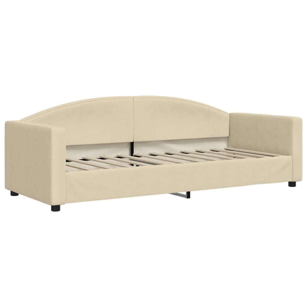 Sofa-lova vidaXL, 80x200 cm, smėlio kaina ir informacija | Lovos | pigu.lt