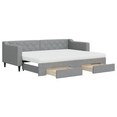 Sofa-lova vidaXL, 80x200 cm, pilka kaina ir informacija | Lovos | pigu.lt