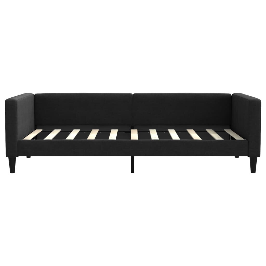 Sofa-lova vidaXL, 90x190 cm, juoda kaina ir informacija | Lovos | pigu.lt