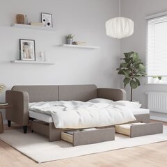 Sofa-lova vidaXL, 80x200 cm, pilka kaina ir informacija | Lovos | pigu.lt