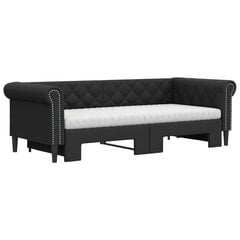 Sofa-lova vidaXL, 90x200 cm, juoda цена и информация | Кровати | pigu.lt