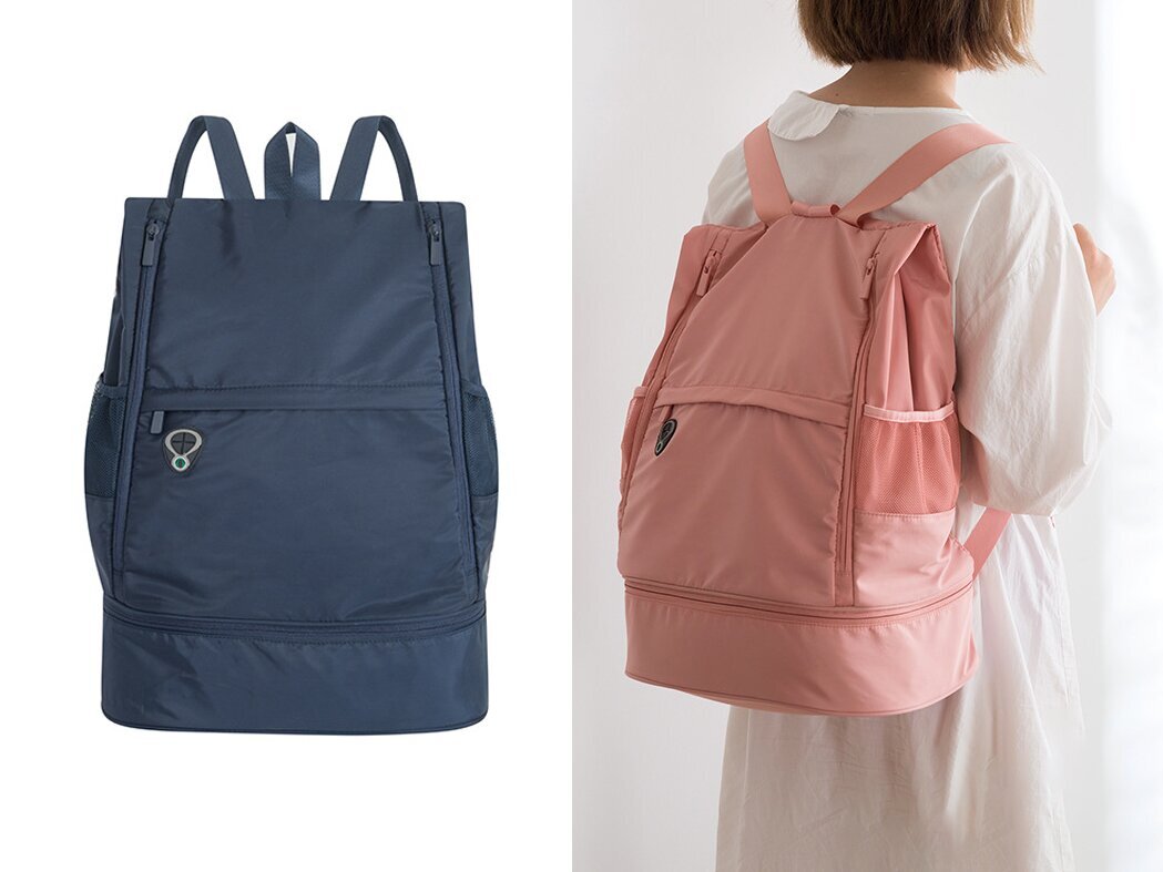 Turistinė kuprinė-rankinio bagažo krepšys, mėlyna kaina ir informacija | Kuprinės ir krepšiai | pigu.lt