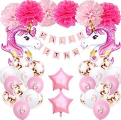 Набор воздушных шаров из розового золота, буквы дня рождения 8866 цена и информация | Шарики | pigu.lt