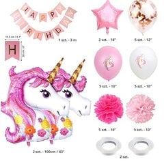 Набор воздушных шаров из розового золота, буквы дня рождения 8866 цена и информация | Шарики | pigu.lt