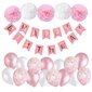 Balionų rinkinys gimtadieniui, rožiniai kaina ir informacija | Balionai | pigu.lt