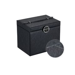 Papuošalų dėžutė Lelani, juoda/rožinė kaina ir informacija | Interjero detalės | pigu.lt