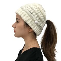 Kepurė mergaitėms HD-56868, balta kaina ir informacija | Kepurės, pirštinės, šalikai mergaitėms | pigu.lt