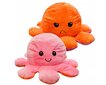 Minkštas žaislas Dvipusis aštuonkojis, oranžinis/rožinis, 40 cm цена и информация | Minkšti (pliušiniai) žaislai | pigu.lt