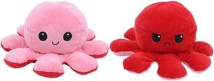 Minkštas žaislas Dvipusis aštuonkojis, rožinis/raudonas, 40 cm цена и информация | Мягкие игрушки | pigu.lt
