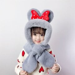 Kepurė mergaitėms HD-62405, pilka цена и информация | Шапки, перчатки, шарфы для девочек | pigu.lt