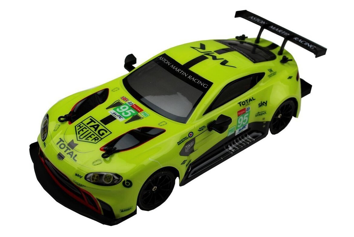 Radijo bangomis valdomas Aston Martin Vantage GTE, geltonas kaina ir informacija | Žaislai berniukams | pigu.lt
