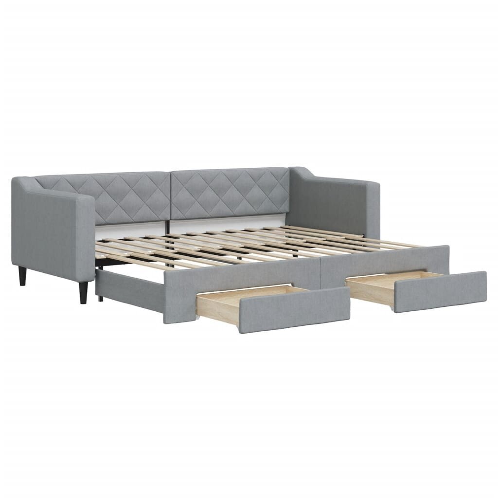 Sofa-lova vidaXL, 80x200 cm, pilka kaina ir informacija | Lovos | pigu.lt