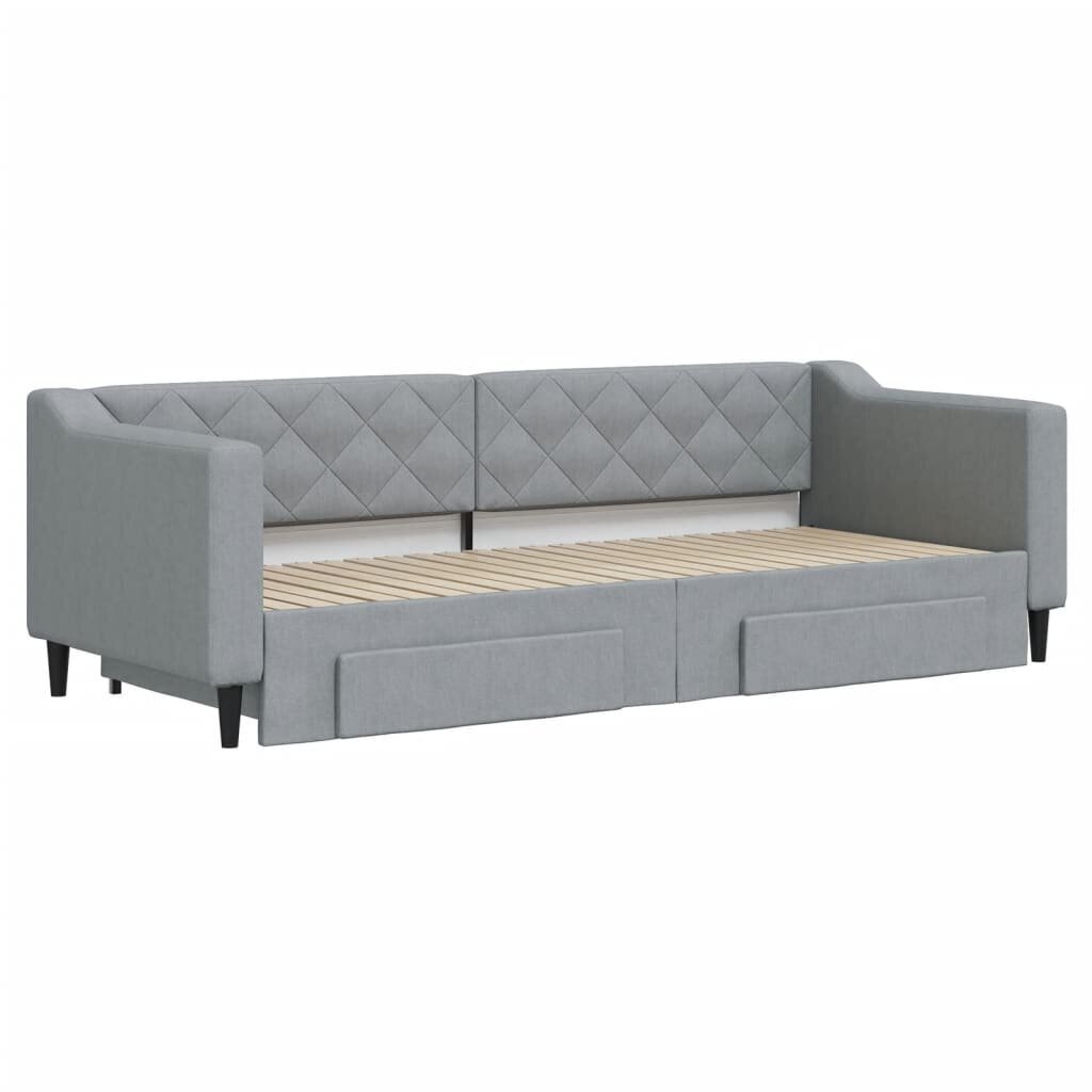 Sofa-lova vidaXL, 80x200 cm, pilka kaina ir informacija | Lovos | pigu.lt