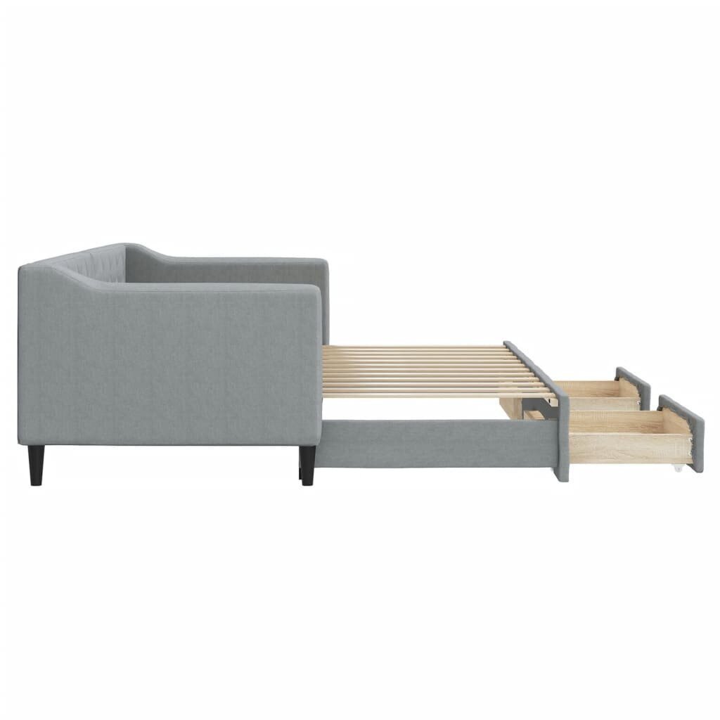 Sofa-lova vidaXL, 80x200 cm, pilka kaina ir informacija | Lovos | pigu.lt