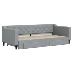 Sofa-lova vidaXL, 90x200 cm, pilka kaina ir informacija | Lovos | pigu.lt