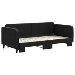 Sofa-lova vidaXL, 90x200 cm, juoda kaina ir informacija | Lovos | pigu.lt