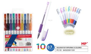 Rašiklių rinkinys, 10 spalv. kaina ir informacija | Rašymo priemonės | pigu.lt