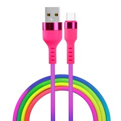 Setty USB - USB-C cable 1,2 m 2A KNA-C-1.221 black цена и информация | Кабели и провода | pigu.lt