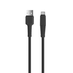 Setty USB - USB-C cable 3 m 2A KSA-C-321 black цена и информация | Кабели и провода | pigu.lt