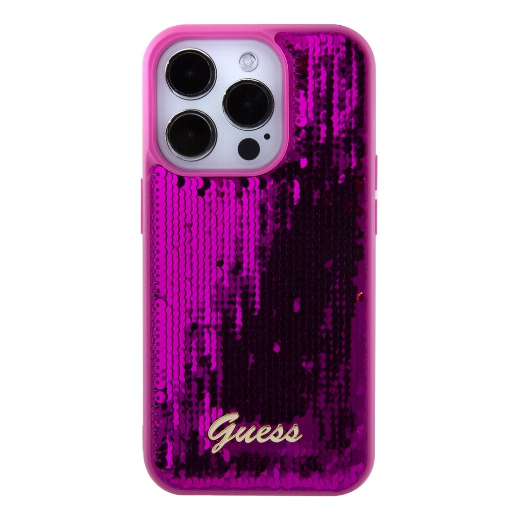 CG Mobile Guess Sequin Script Logo Case GUHCP15XPSFDGSF цена и информация | Telefono dėklai | pigu.lt