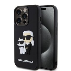 Karl Lagerfeld 3D Rubber Karl and Choupette Case for iPhone 13 Pro Black цена и информация | Чехлы для телефонов | pigu.lt