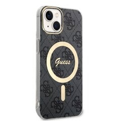 Guess IML 4G MagSafe Case for iPhone 15 Black цена и информация | Чехлы для телефонов | pigu.lt