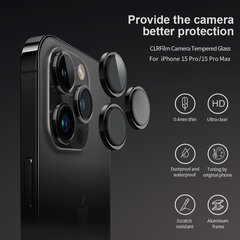 Nillkin CLRFilm Camera Tempered Glass for Apple iPhone 15 Pro|15 Pro Max Black цена и информация | Защитные пленки для телефонов | pigu.lt