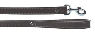 Pavadėlis Zolux Leather Lead, rudas, 1 m цена и информация | Поводки для собак | pigu.lt