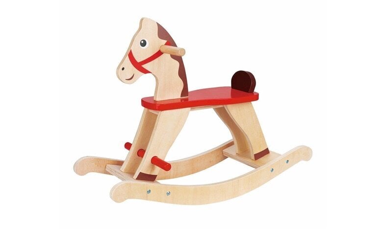 Supamasis medinis arkliukas L30035, rudas цена и информация | Žaislai kūdikiams | pigu.lt