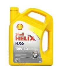 Automobilio variklio tepalas Shell Helix HX6 5 l kaina ir informacija | Shell Autoprekės | pigu.lt