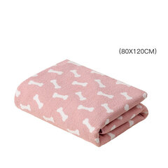 Augintinio rankšluostis, 80x120 cm, rožinis kaina ir informacija | Priežiūros priemonės gyvūnams | pigu.lt