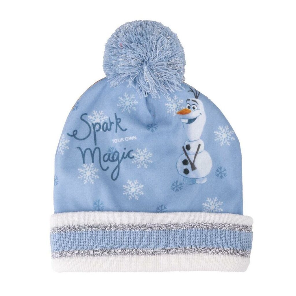 Kepurės ir pirštinių komplektas mergaitėms Frozen S0737899, mėlynas kaina ir informacija | Kepurės, pirštinės, šalikai mergaitėms | pigu.lt
