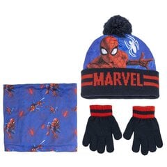 Kepurės, šaliko ir pirštinių komplektas berniukams Spiderman S0737889 цена и информация | Шапки, перчатки, шарфы для мальчиков | pigu.lt