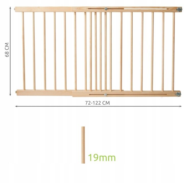 Apsauginė tvorelė augintiniams Ruhhy, 72-122 cm kaina ir informacija | Guoliai, pagalvėlės | pigu.lt