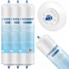 3x Wessper Aqua Crystalline Фильтр для воды для холодильников Samsung, Bosch, Siemens, LG цена и информация | Фильтры для воды | pigu.lt
