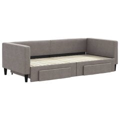 Sofa-lova vidaXL, 90x200 cm, pilka kaina ir informacija | Lovos | pigu.lt