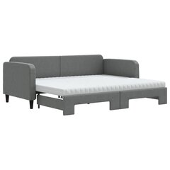 Sofa-lova vidaXL, 90x200 cm, pilka kaina ir informacija | Lovos | pigu.lt