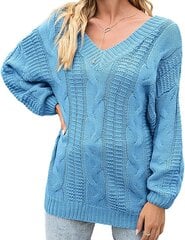 Женский свитер Cocopa, оверсайз, голубой цена и информация | Свитера женские | pigu.lt