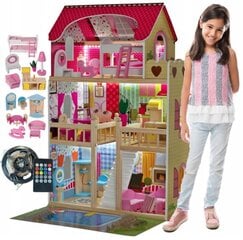 Medinis lėlių namelis su priedais XXL Gordon kaina ir informacija | Žaislai mergaitėms | pigu.lt