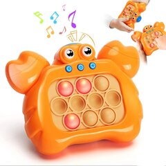 Edukacinis žaislas Crab Pres Pop It, oranžinis kaina ir informacija | Lavinamieji žaislai | pigu.lt