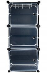 Modulinė batų lentyna Ruhhy 11743, 44,5x93x30 cm, juoda kaina ir informacija | Batų spintelės, lentynos ir suolai | pigu.lt