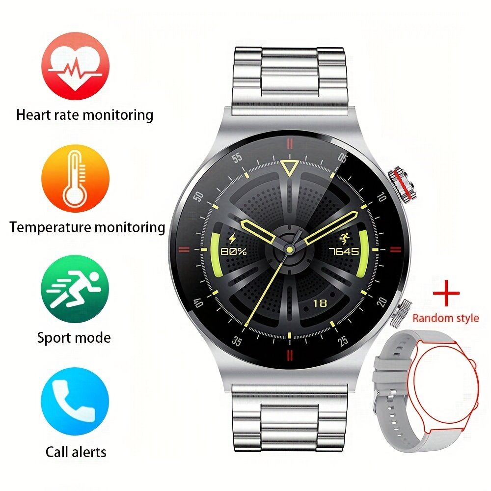 Išmanusis laikrodis, sidabrinės spalvos kaina ir informacija | Vyriški laikrodžiai | pigu.lt