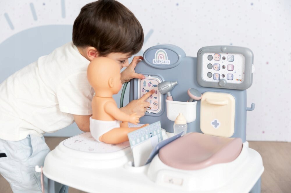 Žaislinis vaikų priežiūros centras su priedais Smoby kaina ir informacija | Žaislai mergaitėms | pigu.lt