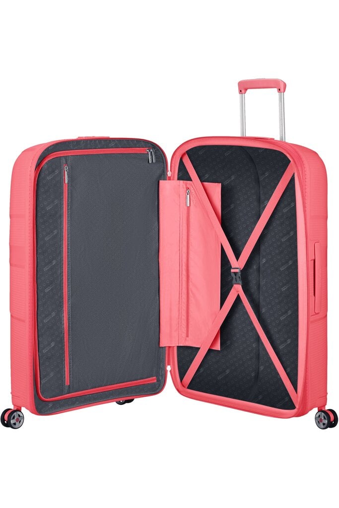 Mažas lagaminas American Tourister Starvibe Spinner S, 55cm, rožinis kaina ir informacija | Lagaminai, kelioniniai krepšiai | pigu.lt